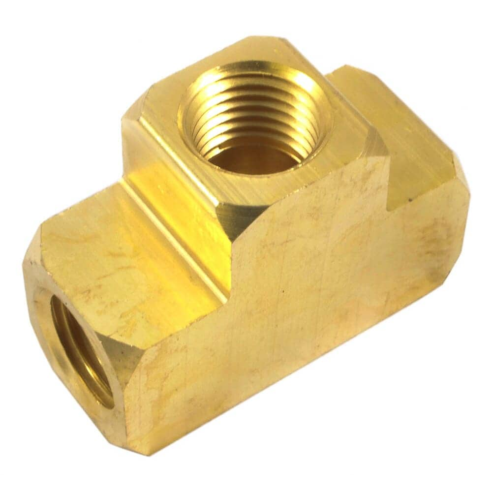 75363 Brass Tee, 1/4 in NPT